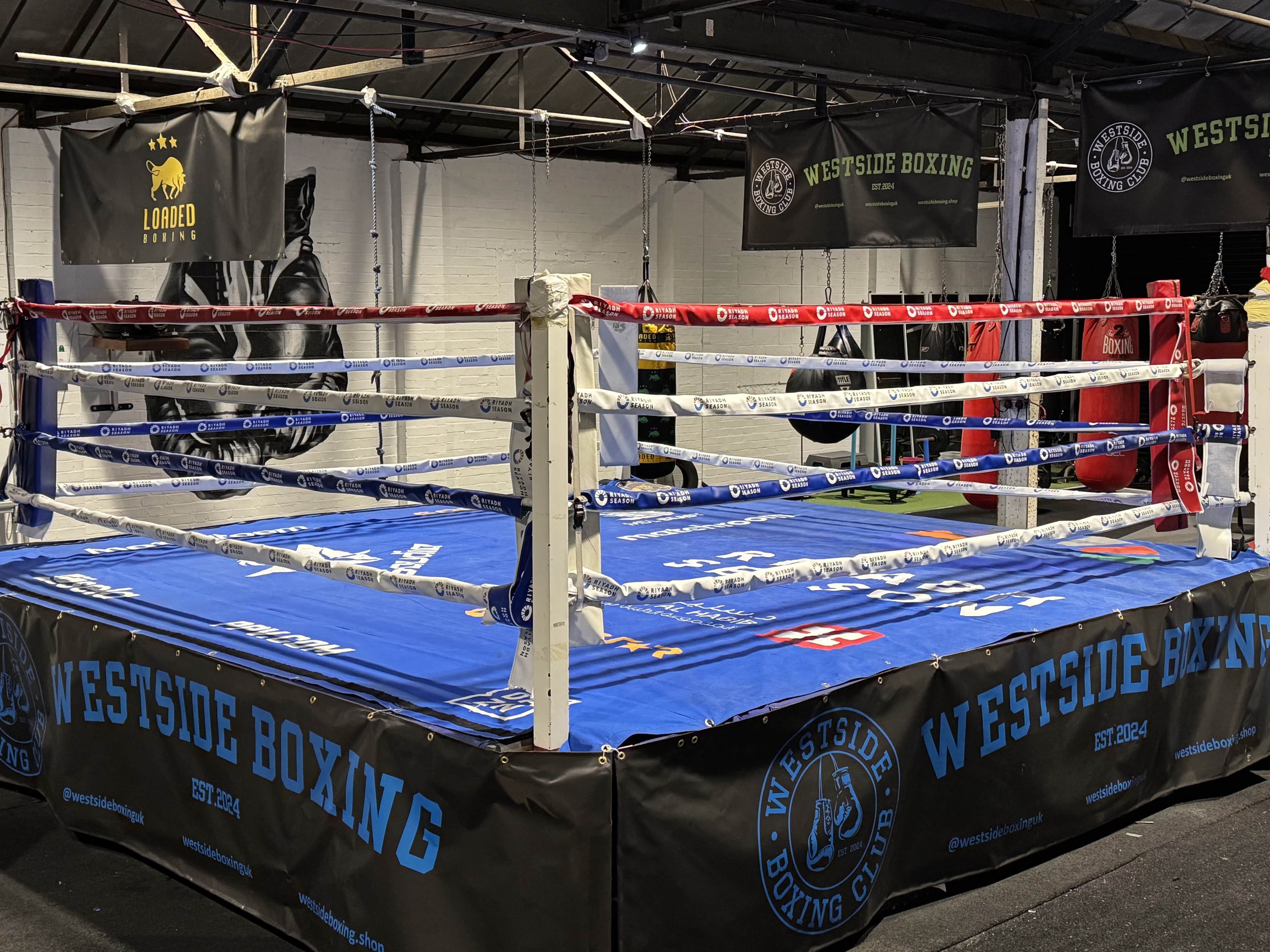 Boxing ring full view